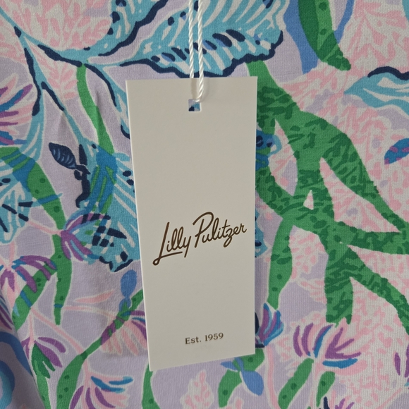 NWTs Lilly Pultizer Cannavale Knit Top Size XL Multi Seacret Escape - Picture 5 of 8